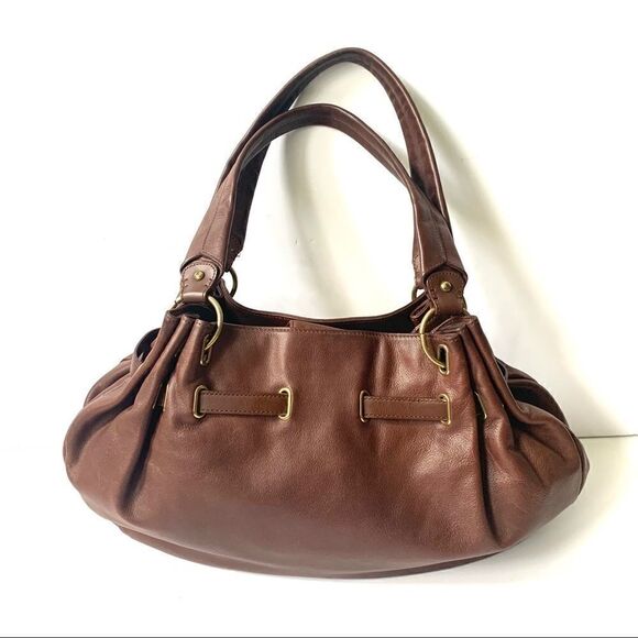 Cole Haan G Series Chocolate Leather Hobo Bag - Picture 8 of 15